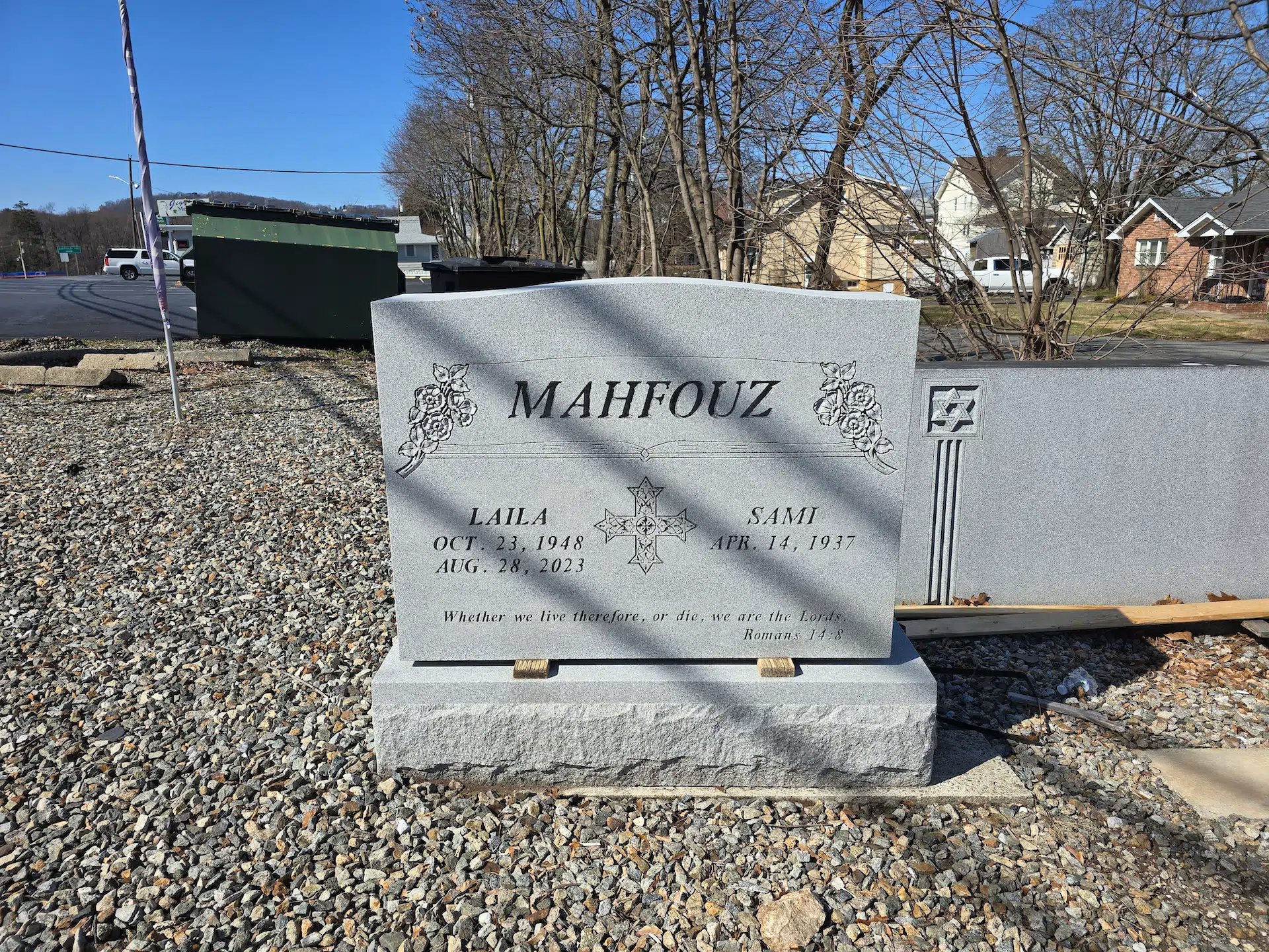 Granite Custom Headstone hand-carved by NJ Gravestone Shop in NJ — image 1